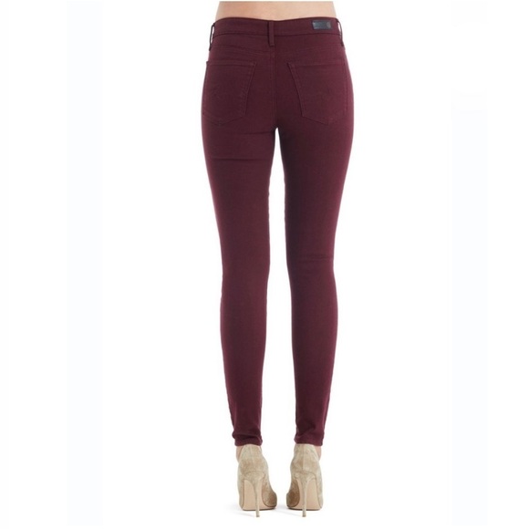 AG Legging Super Skinny Ankle in Red Courant - Picture 2 of 11